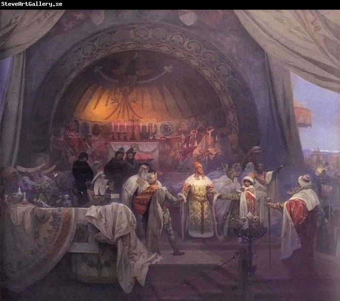 Alfons Mucha The Bohemian King Premysl Otakar II: The Union of Slavic Dynasties